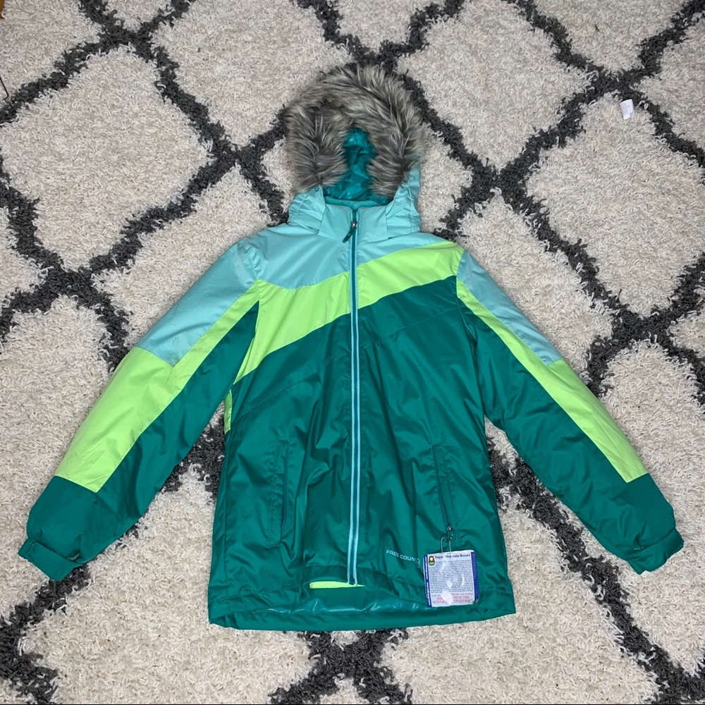Girls free country winter and skiing jacket